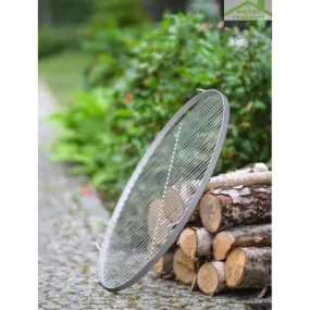Grille ronde à suspendre pour brasero en acier-Ø 60cm-Acier inoxydable 