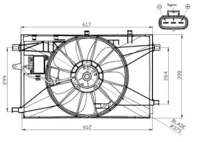 Ventilateur, refroidissement du moteur NRF FRANCE 47937 